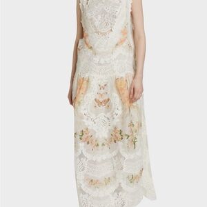 ZIMMERMANN Natura Lace Patch Tank Maxi Dress ONLY Sz US6/AU1 AUTHENTIC NWT
